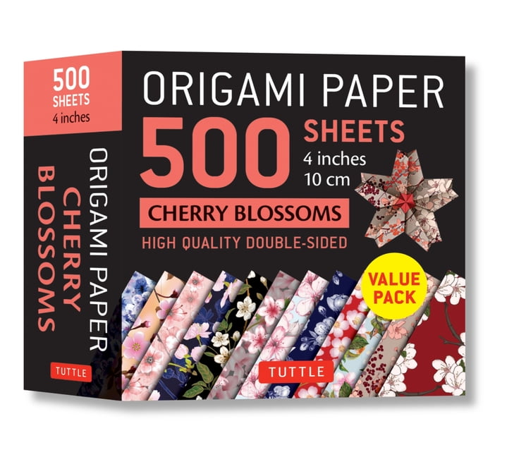 Origami Paper 500 Sheets Cherry Blossoms 4 (10 CM): Tuttle Origami Paper: Double-Sided Origami Sheets Printed with 12 Different Illustrated Patterns (Other)