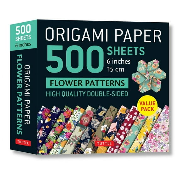 Origami Paper 500 Sheets Flower Patterns 6 (15 CM): Tuttle Origami Paper: Double-Sided Origami Sheets Printed with 12 Different Patterns (Instructions for 6 Projects Included) (Other)