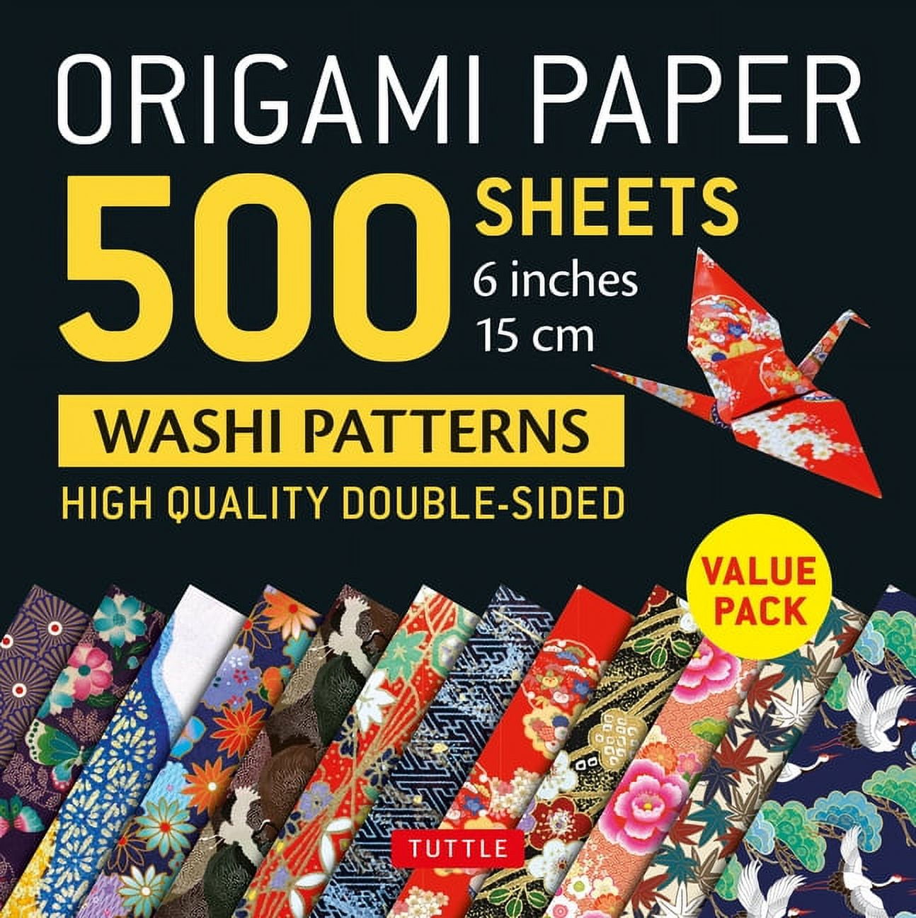 Origami Paper 200 Sheet Japanese Washi Patterns 6 3/4 17 CM: Double Sided  Origami Sheets with 12 Different Patterns (Instructions for 6 Projects  Inclu (Other)