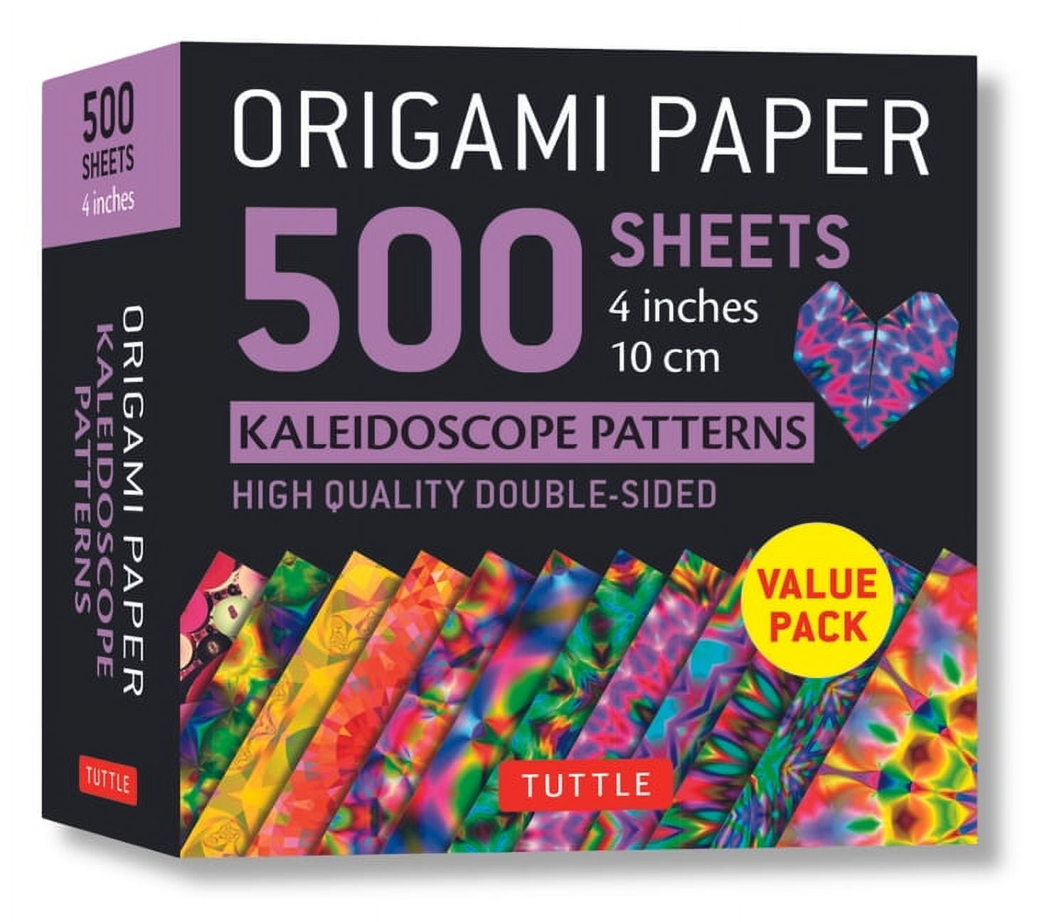 Origami Paper 500 Sheets Kaleidoscope Patterns 4 (10 CM): Tuttle Origami Paper: Double-Sided Origami Sheets Printed with 12 Different Colorful Patterns (Other)