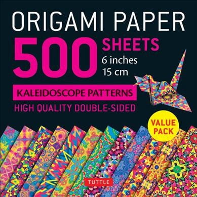 Pre-Owned Origami Paper 500 Sheets Kaleidoscope Patterns 6 (15 CM): Tuttle Origami Paper: Double-Sided Origami Sheets Printed with 12 Different Designs (Instructions for 6 Projects Included) (Other)