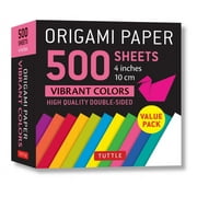 Origami Paper 500 Sheets Vibrant Colors 4 10 CM Tuttle Origami Paper High-Quality Double-Sided Origami Sheets Printed with 12 Different Colors Other
