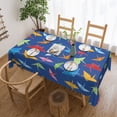 thumbnail image 1 of Origami Paper Crane Pattern Tablecloth Rectangle Waterproof Spill-Proof Table Cloth Cover For Kitchen Dining Farmhouse Party Wedding Outdoor Picnic Camping 54x72in, 1 of 7