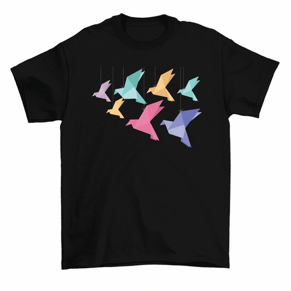 Origami Paper Cranes Japanese Birds T-Shirt Men Women Unisex