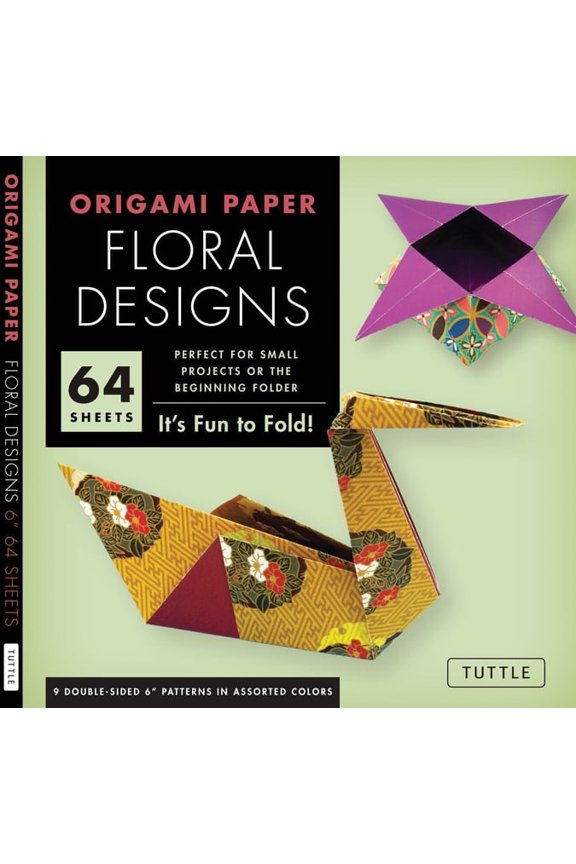 Tuttle Specials Origami Paper - Floral Designs - 6 - 60 Sheets: Tuttle Origami Paper: Origami Sheets Printed with 9 Different Patterns (, (Loose Leaf)