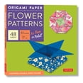 thumbnail image 1 of Origami Paper - Flower Patterns - 6 3/4 Size - 48 Sheets: Tuttle Origami Paper: Origami Sheets Printed with 8 Different Designs: Instructions for 7 Projects Included (Other), 1 of 1