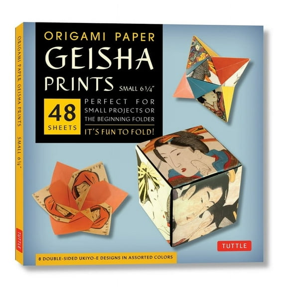 Origami Paper Geisha Prints 48 Sheets 6 3/4 (17 CM): Large Tuttle Origami Paper: Origami Sheets Printed with 8 Different Designs (Instructions for 6 Projects Included) (Other)