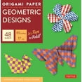 thumbnail image 1 of Origami Paper Geometric Designs 49 Sheets 6 3/4 (17 CM): Large Tuttle Origami Paper: Origami Sheets Printed with 6 Different Patterns (Instructions for 6 Projects Included) (Other), 1 of 1