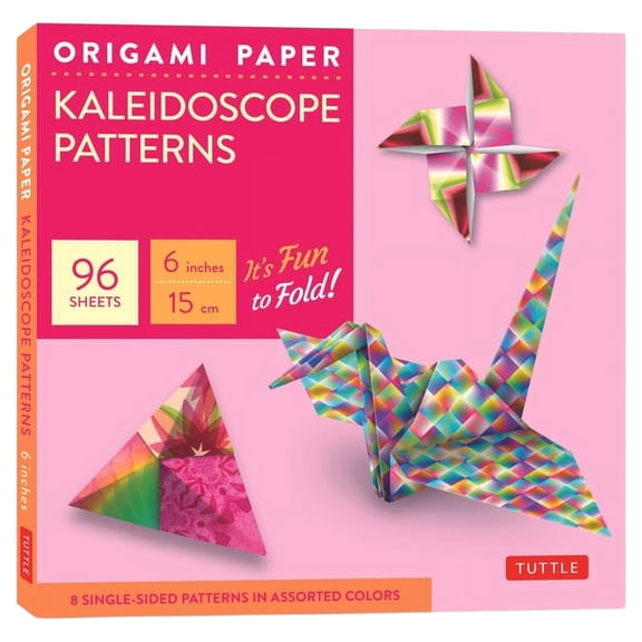 Origami Paper - Kaleidoscope Patterns - 6 - 96 Sheets: Tuttle Origami Paper: Origami Sheets Printed with 8 Different Patterns