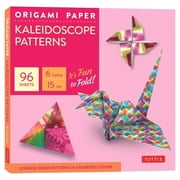 Origami Paper - Kaleidoscope Patterns - 6 - 96 Sheets Tuttle Origami Paper Origami Sheets Printed with 8 Different Patterns