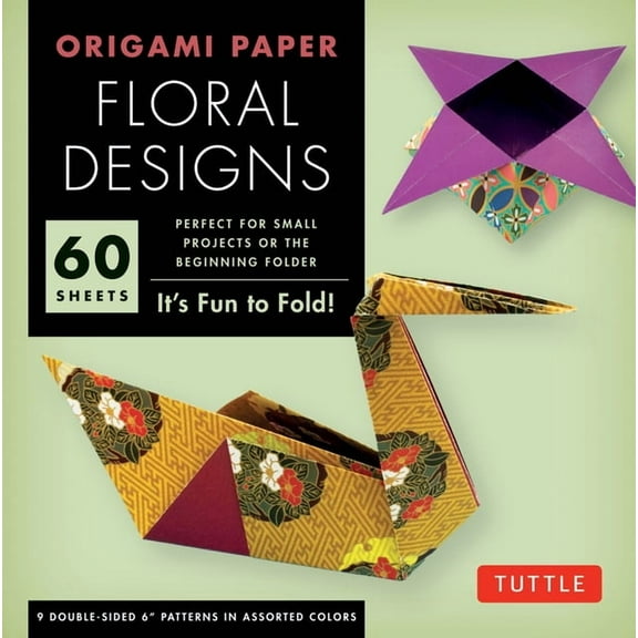 Origami Paper: Origami Paper - Floral Designs - 6 - 60 Sheets: Tuttle Origami Paper: Origami Sheets Printed with 9 Different Patterns: Instructions for 6 Projects Included (Other)