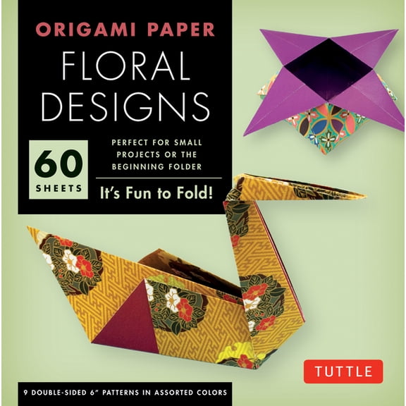 Origami Paper: Origami Paper - Floral Designs - 6 - 60 Sheets: Tuttle Origami Paper: Origami Sheets Printed with 9 Different Patterns: Instructions for 6 Projects Included (Other)