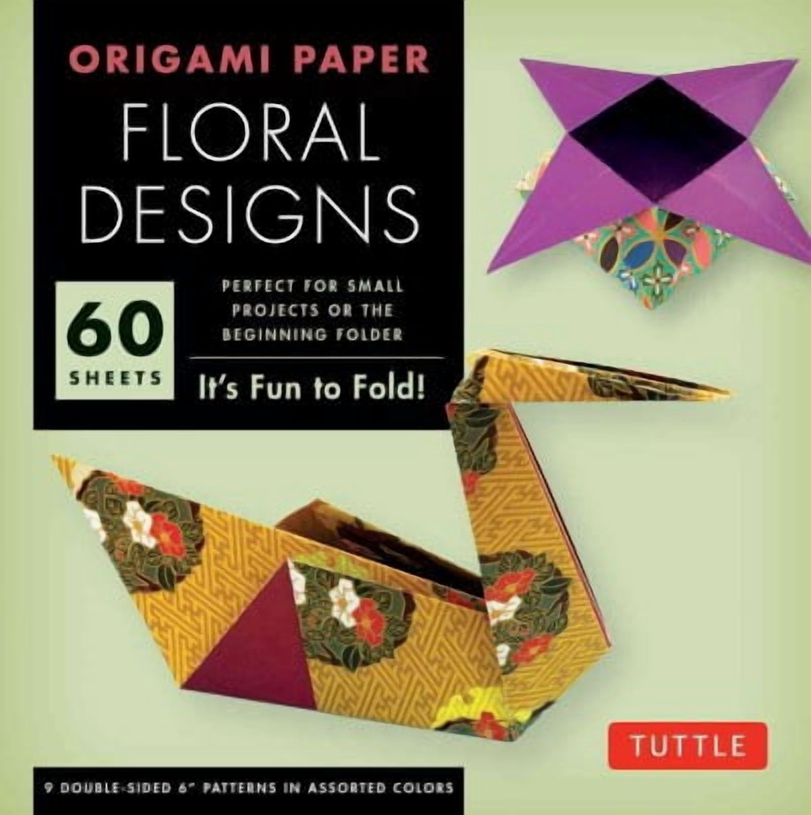 Origami Paper With Patterns Origami Paper: Origami Paper - Floral Designs - 6 - 60 Sheets: Tuttle ...