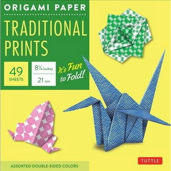 Origami Paper - Traditional Prints - 8 1/4 - 49 Sheets: Tuttle Origami Paper: Large Origami Sheets Printed with 6 Different Patterns: Instructions for 6 Projects Included (Other)