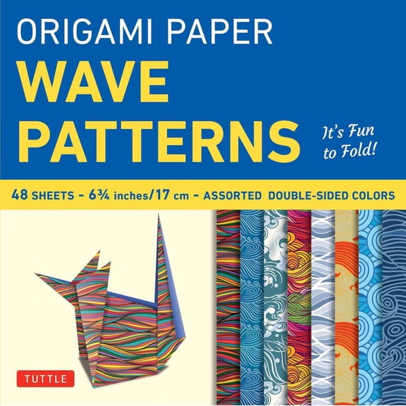 Origami Paper - Wave Patterns - 6 3/4 Inch - 48 Sheets: Tuttle Origami Paper: Origami Sheets Printed with 8 Different Designs: Instructions for 8 Projects Included (Other)