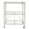 thumbnail image 1 of Origami R3 3 Tier Heavy Duty Foldable Garage Shelving with Wheels, White, 1 of 11