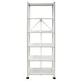 thumbnail image 1 of Origami RB-03 6 Shelf Open Styled Home Organizational Deco Rack Bookshelf, White, 1 of 10