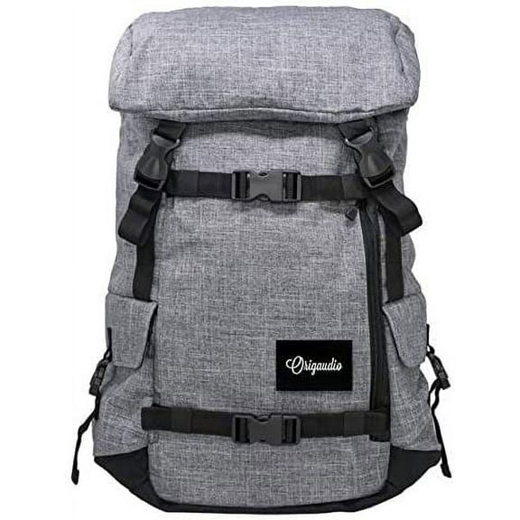 Origaudio Penryn Pack - Travel, Hiking, and Laptop Bag - Includes Padded 15" Laptop Sleeve - Water-Repellent Snow Fabric with Stash Pouch - Stores Jackets, Blankets,Yoga Mats, and Skateboards