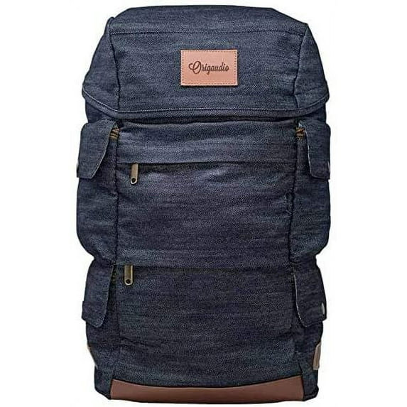 Origaudio Presidio Laptop Backpack - Gaming or Work Bag - Holds 17-Inch Laptop with Convenient Side Access Pocket for Computer - 16 Total Pockets - Perfect for Traveling or Hiking - Blue