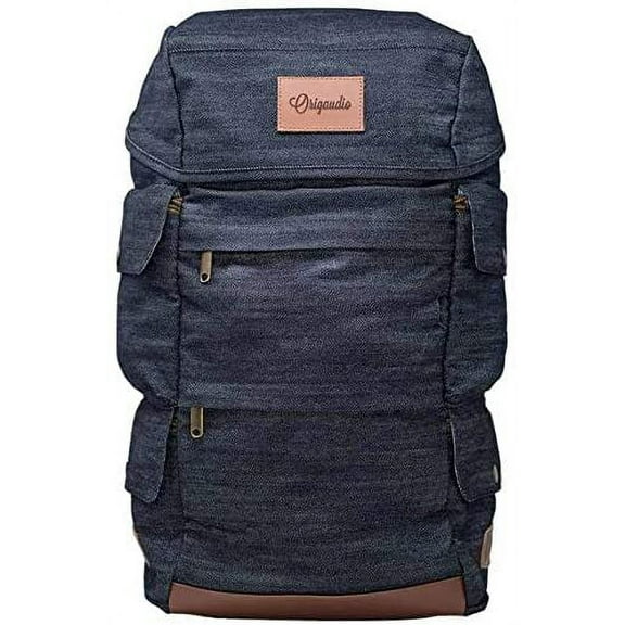 Origaudio Presidio Laptop Backpack - Gaming or Work Bag - Holds 17-Inch Laptop with Convenient Side Access Pocket for Computer - 16 Total Pockets - Perfect for Traveling or Hiking - Blue