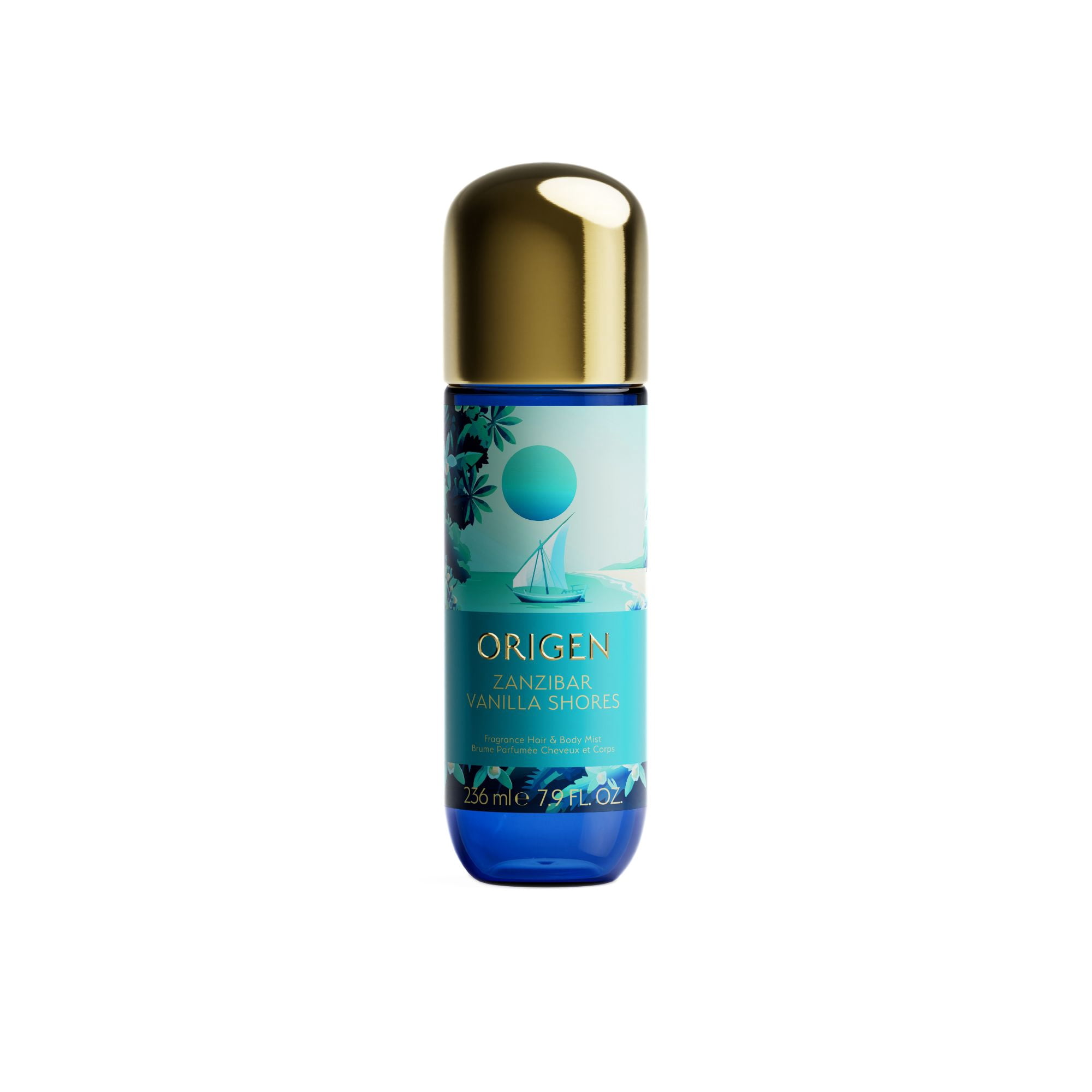 Origen Zanzibar Vanilla Shores Hair & Body Mist for Women, 7.9 oz