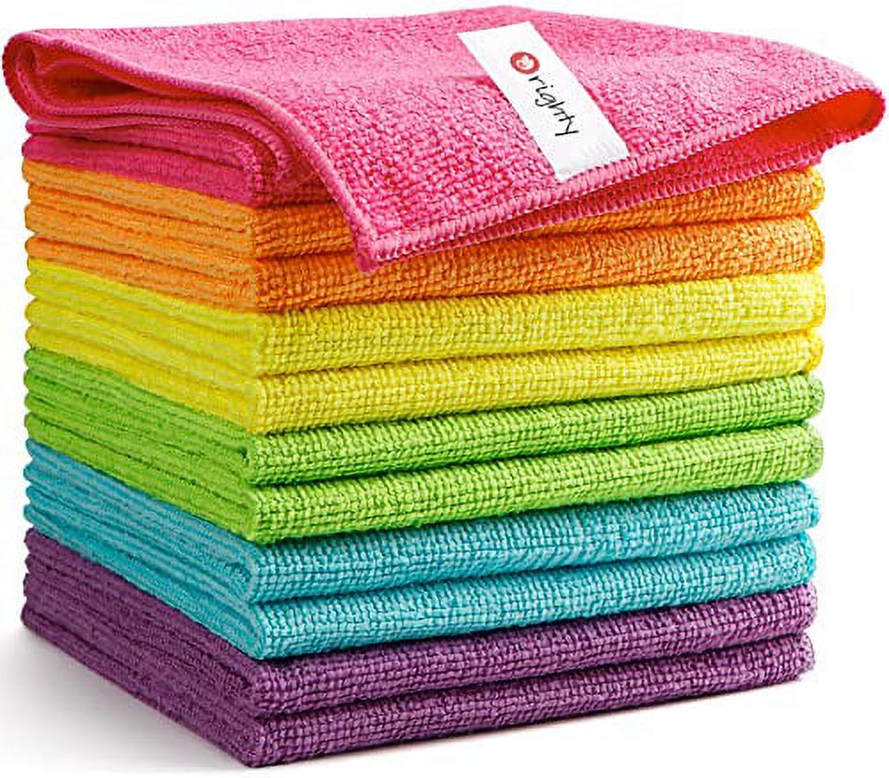 Orighty Microfiber Cleaning Cloths, Pack of 12, Highly Absorbent