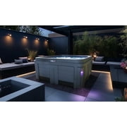 All New 2025 Origin 5-Person Gray Lounger 30 Jet Plug and Play, 120V/240V Hot Tub, Real Stainless Heater, Ozone, Waterfall and Upgraded Lighting