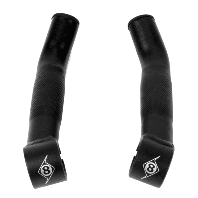 Origin-8 Comp Lite Alloy Bar End Set Short Bend Black Mountain Commuter Bike