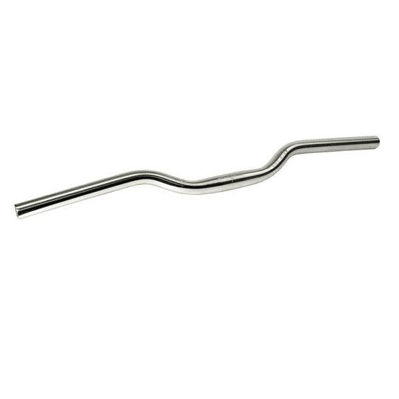 Origin-8 Pro Rise Mountain Riser Handlebar Silver 40mm Width 25.4mm Clamp