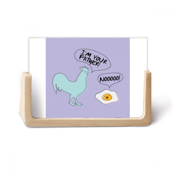 Origin Connection Rooster Egg Photo Wooden Photo Frame Tabletop Display