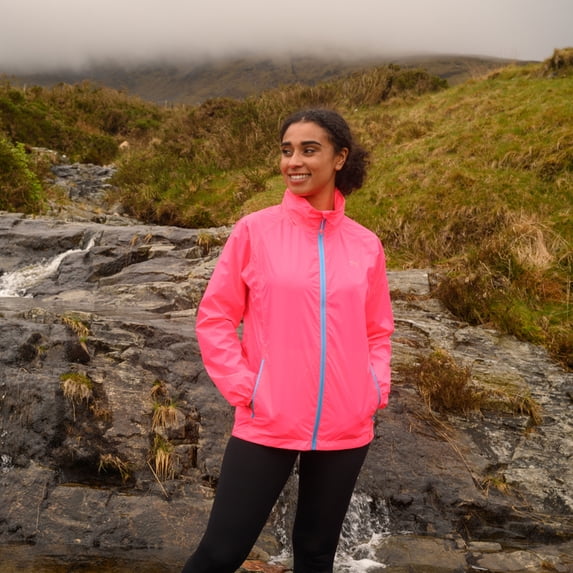 Origin Packable Waterproof Jacket - Neon Pink - XXS