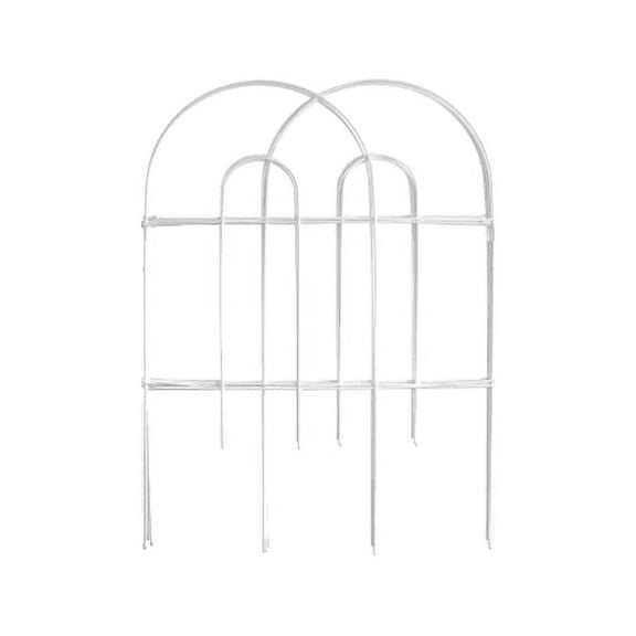 Origin Point Gard'n Border Round Folding Fence, White, 24-Inch x 10-Feet-(52410)