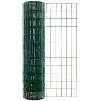 Garden Craft 36in H x 50ft W Green Vinyl 16ga Steel Fence with 2in x 3in Openings