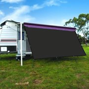 Origin RV Awning Privacy Sunblock Screen Shade Panel Kit,Black Black - 10ftx12ft