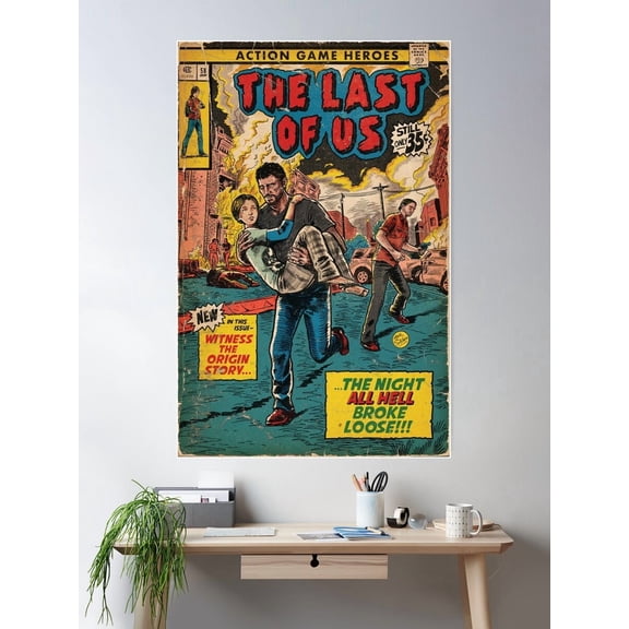 Origin Story Comic Cover Fan Art Poster Wall Art, Poster Only