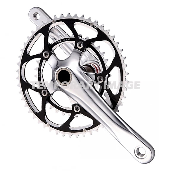 Origin8 2x Road Crankset 172.5x50/34 GXP Black