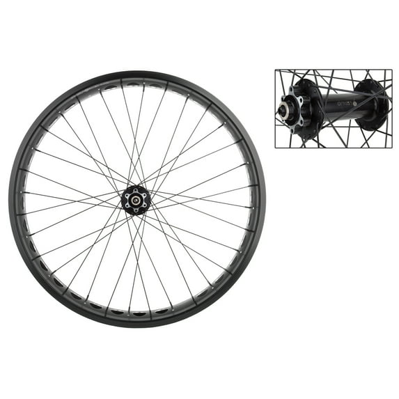 Origin8 AT-PRO801 Front MTB Wheel 26x4 32-Hole 6B Disc 150mm Quick Release Black