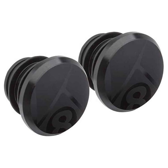 Origin8 Alloy Road Push-In Bar End Plugs Push-In Anodized Black