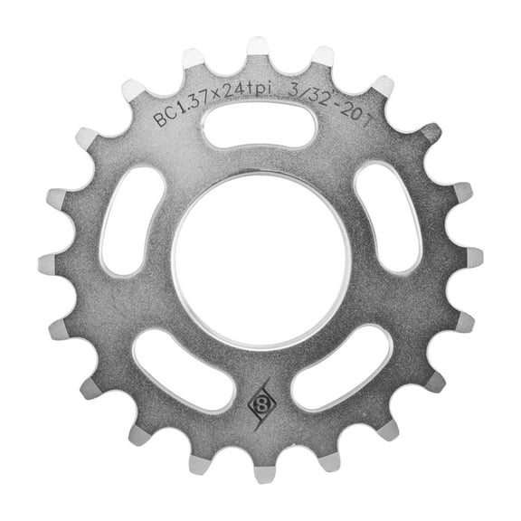 Origin8 Track Cog 20T x 3/32in Chrome Plated Resists Rust & Increase Longevity
