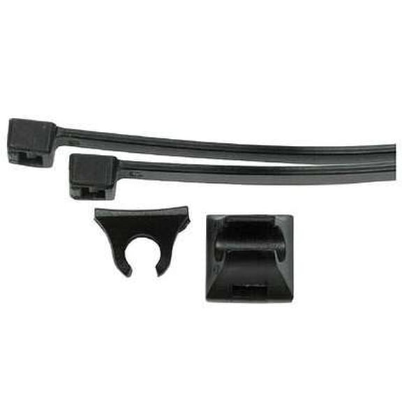 Origin8 Housing & Hose Guides Black 2 Plastic Clips And Zip Ties Per Package