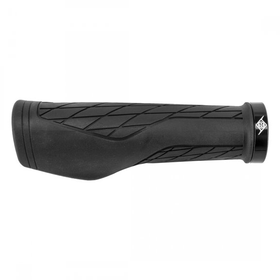 Origin8 Microtac Ergo Locking - Black, Lock-On, 132mm Dual-Density TPE