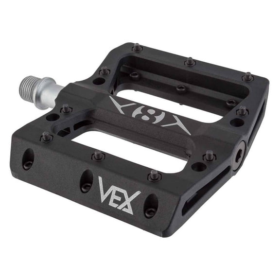 Origin8 Vex Platform Pedals 9/16" Concave Composite Body Replaceable Pins Black
