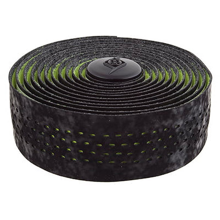 Origin8 DMND PERF Bike Bar Tape - Black/White Perforated Diamond Pattern, Gel Backing