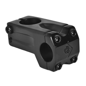 Origin8 Fix8 Stem Threadless Clamp 25.4mm Length 50mm 0 Deg Black Aluminum BMX