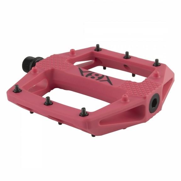 Origin8 Strapd Platform Pedal 9/16" Chromoly Axle Concave Composite Body Pink