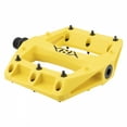 thumbnail image 1 of Origin8 Strapd Platform Pedal 9/16" Chromoly Axle Concave Composite Body Yellow, 1 of 2