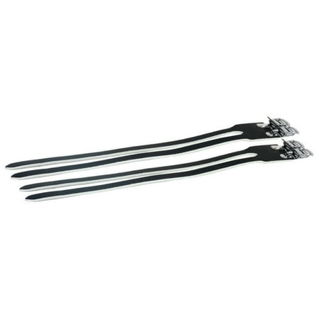 Origin8 Leather Double Toe Straps 420mm Black