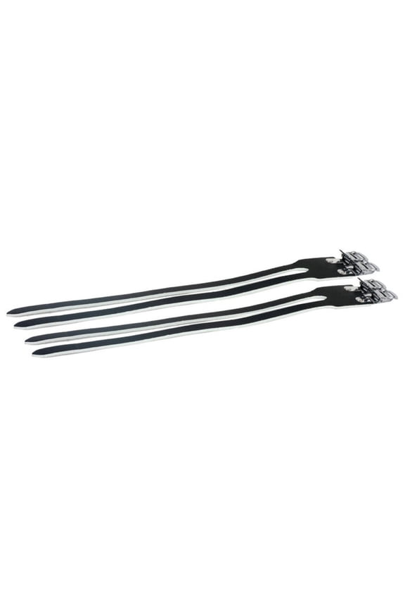Origin8 Leather Double Toe Straps 420mm Black