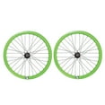 thumbnail image 1 of Origin8 Track Fixed Gear 42mm Deep Wheels Lime Green 700c Flip-Flop Sealed Hub, 1 of 1