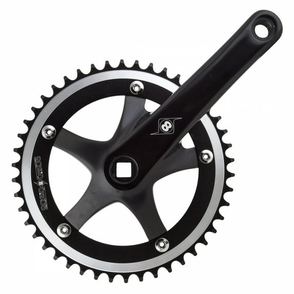 Origin8 Trackstar: CRANKSET OR8 TRACKSTAR 144m 165x46 SQ BK